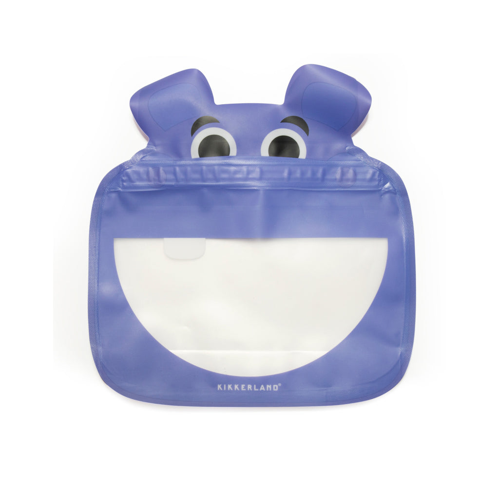 Animal Zipper Bag - Hippo