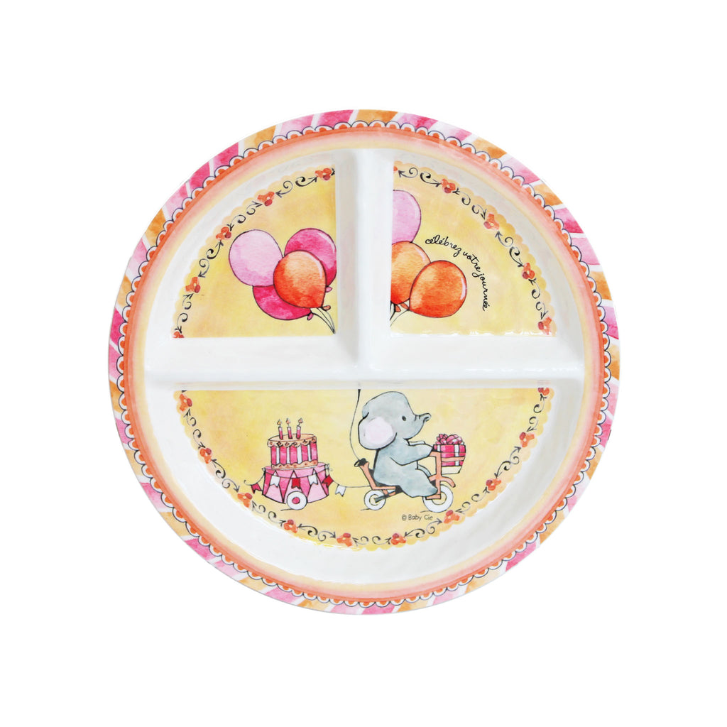 Textured Divided Plate- Celebrate Your Day