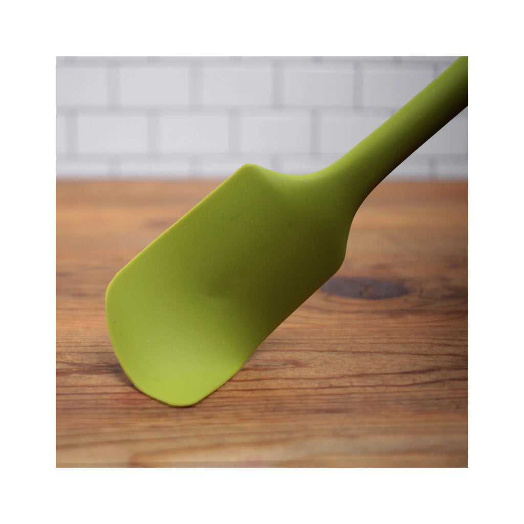 Silicone Spatulas - Green flexing