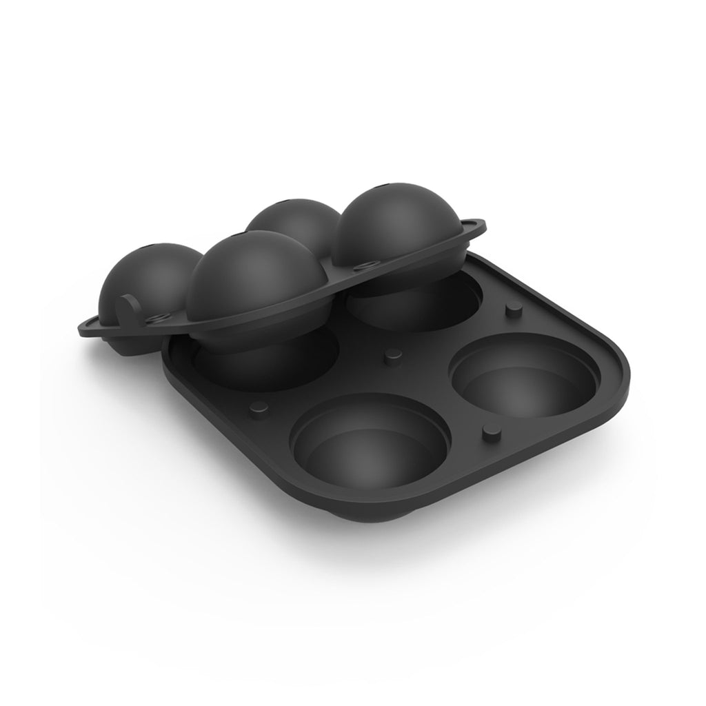 Peak Ice Works Silicone Ice Tray - Spheres - Charcoal