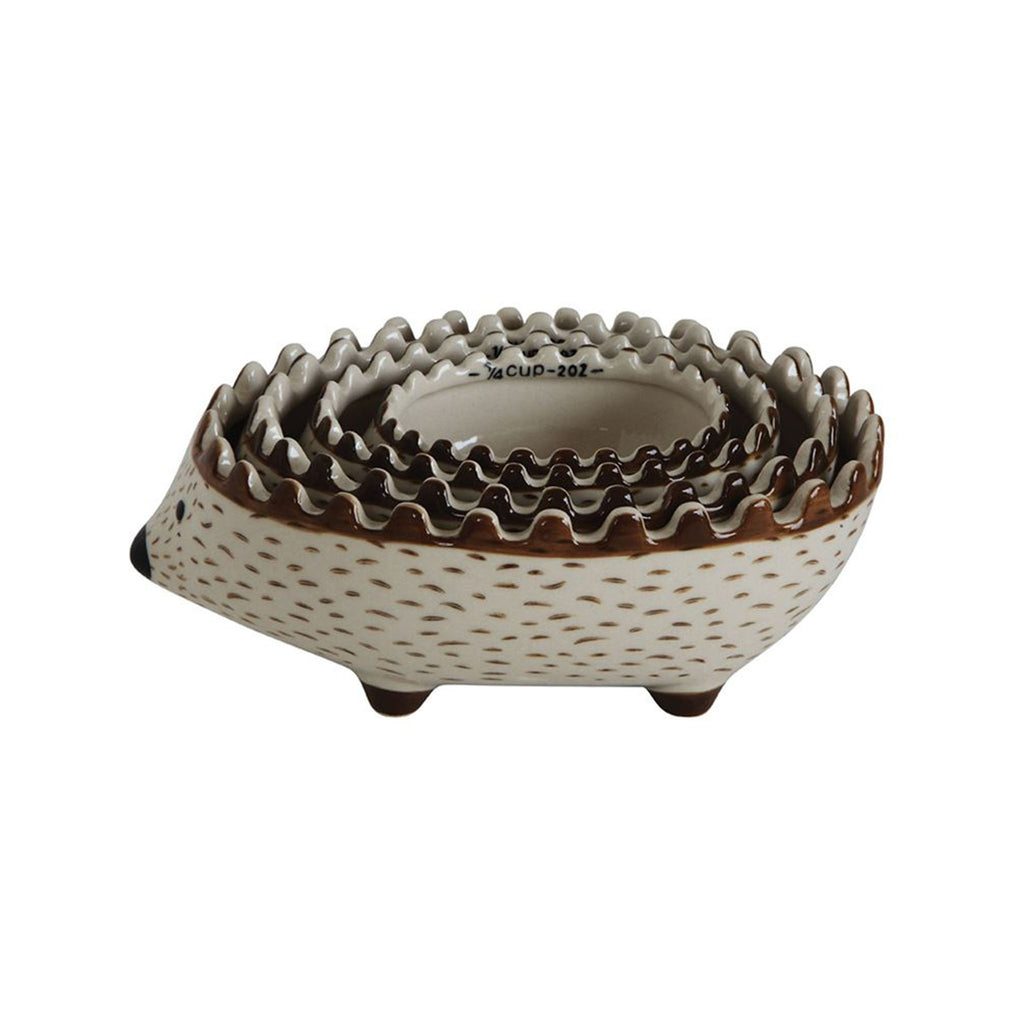 Hand-painted Hedgehog Measuring Cup Set