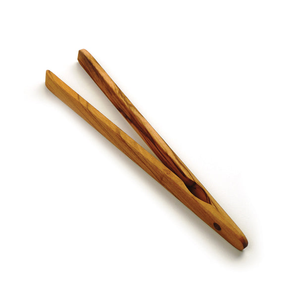 Olive Wood Toast Tongs