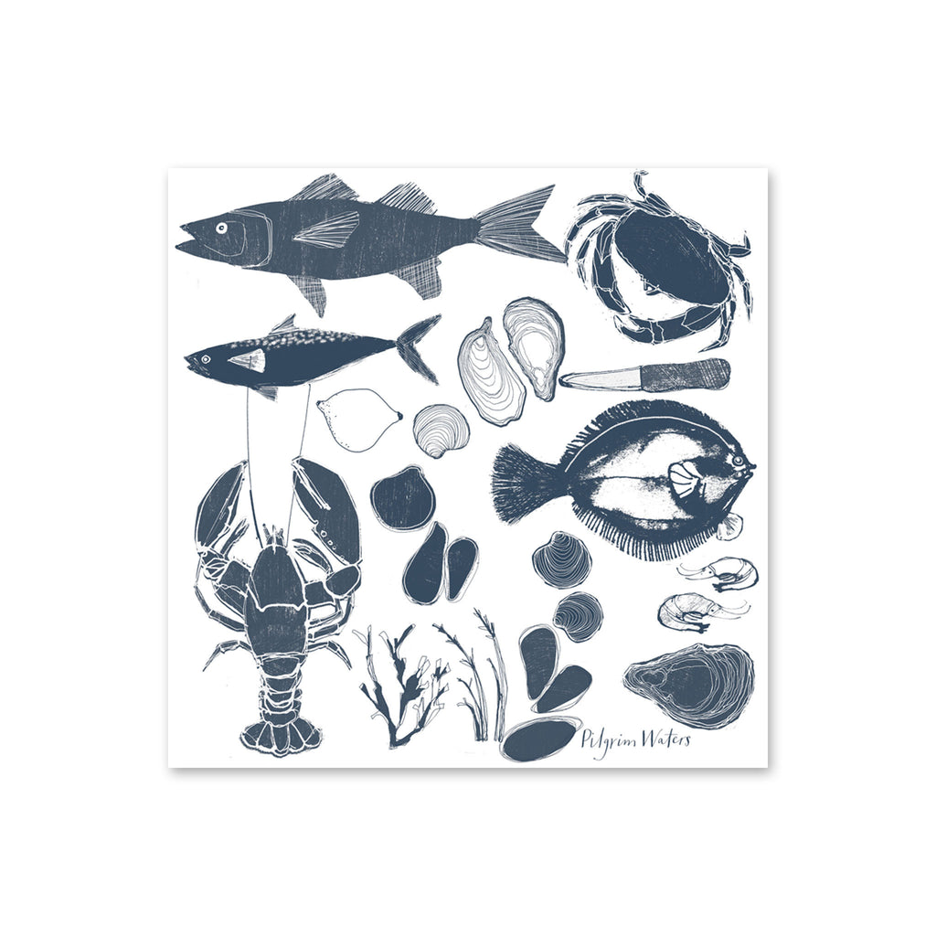 Pilgrim Waters Tea Towel - Seafood