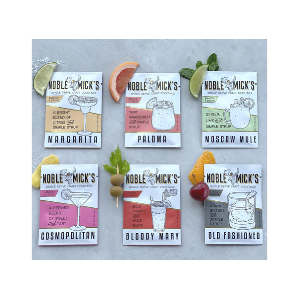 Noble Mick's Single Serve Craft Cocktail Mixes