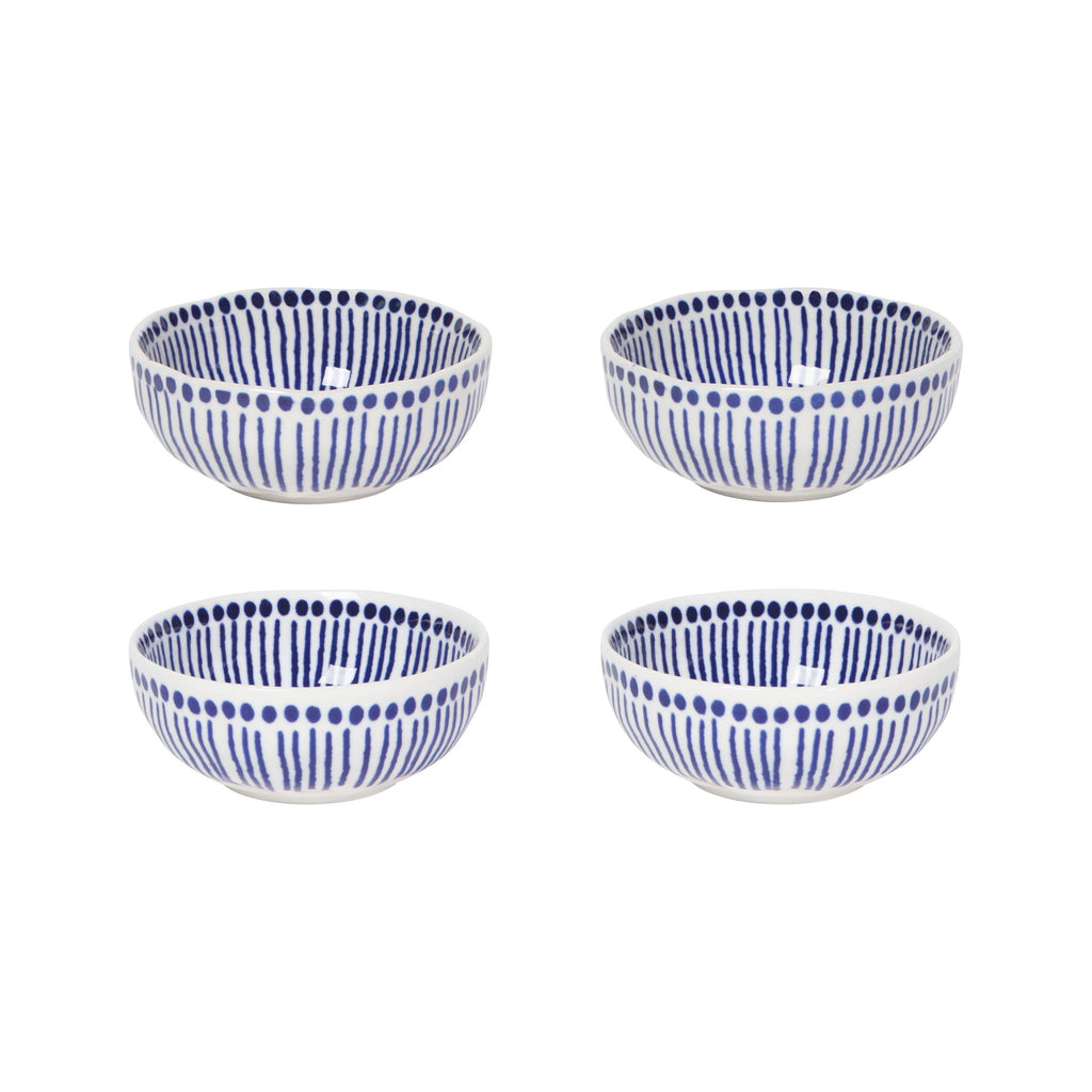 Sprout Stamped Pinch Bowls Set of 4