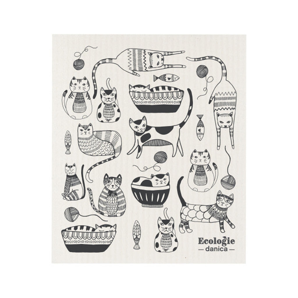 Ecologie Swedish Dishcloths - Purr Party