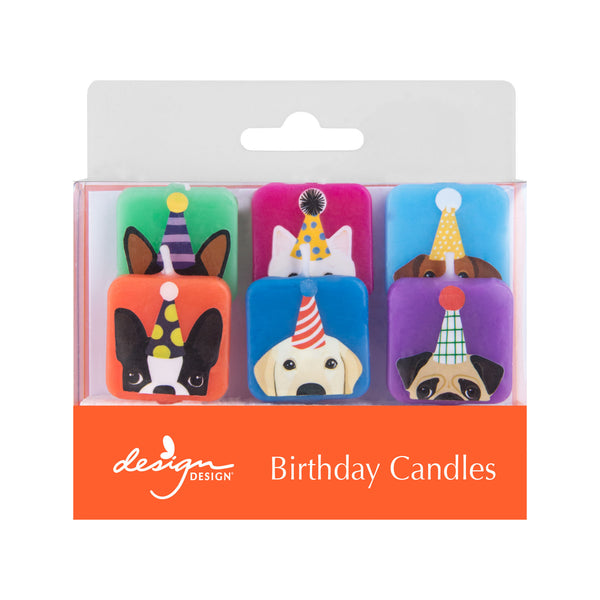 Dogs with Hats Birthday Candles