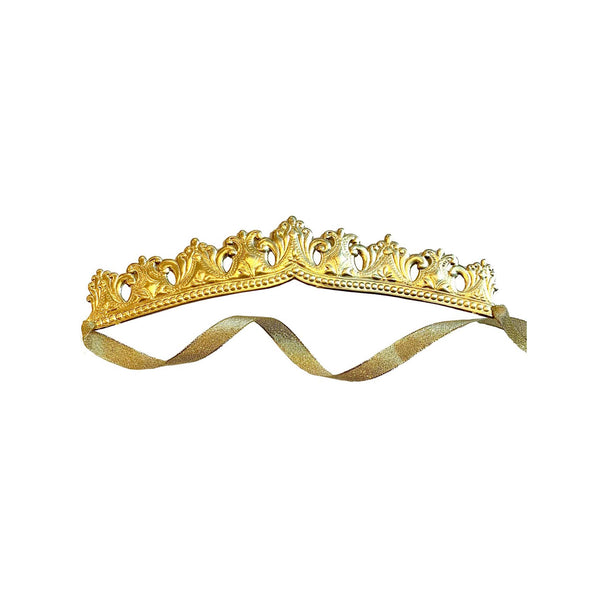 Embossed Crown with Ribbon