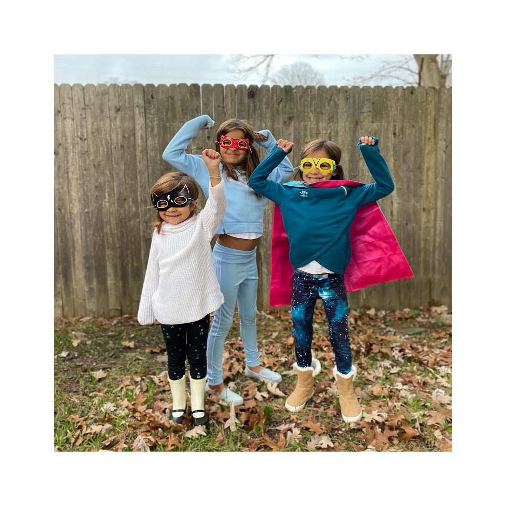 Super Hero Masks Set of 8 - in use