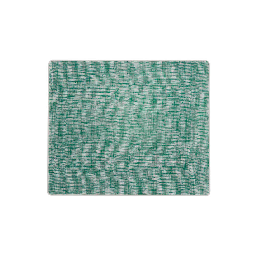 Modern Twist Silicone Placemat - Emerald Linen
