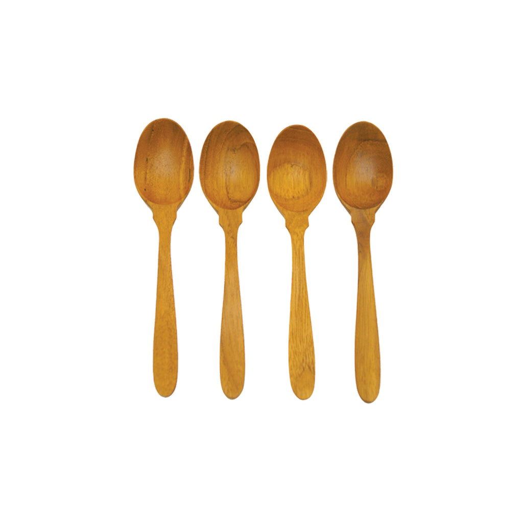 Teak Coffee Spoon Set of 4