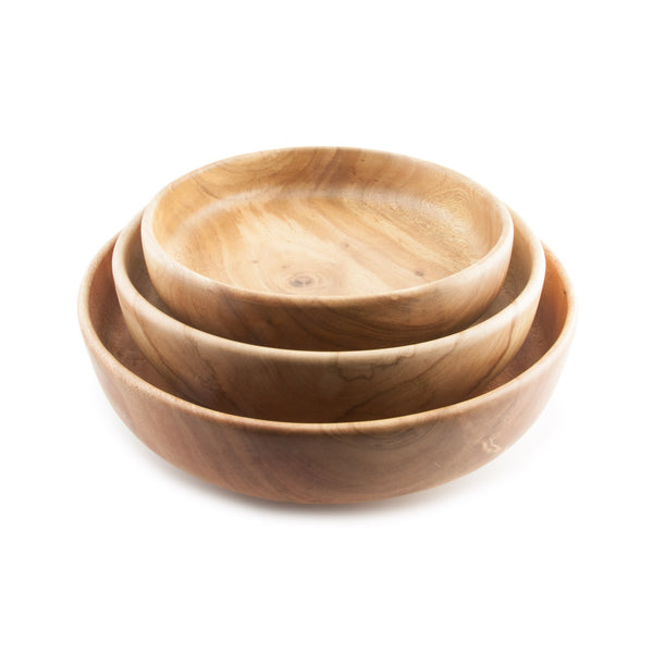 Tamarind Shallow Bowls - shown nested