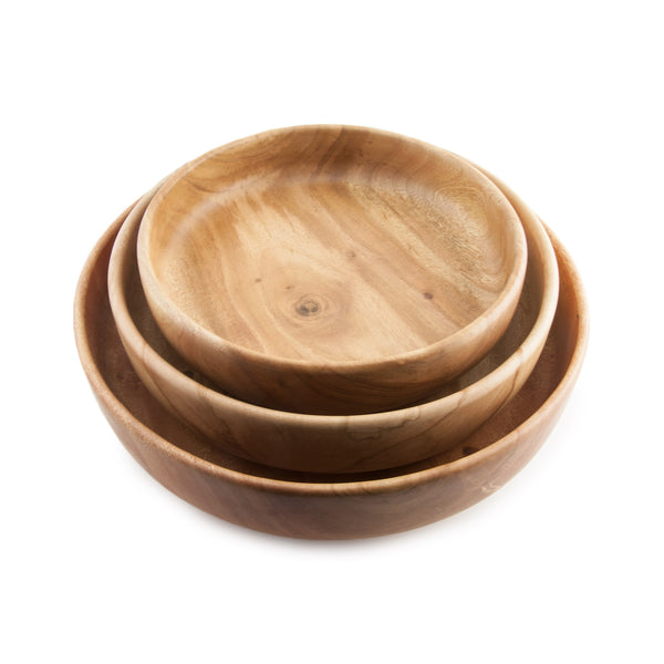 Tamarind Shallow Bowls - shown nested