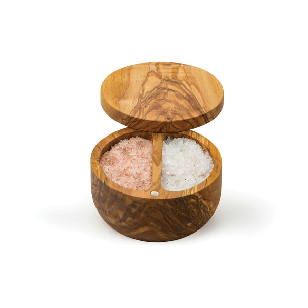 Olive Wood Salt Box