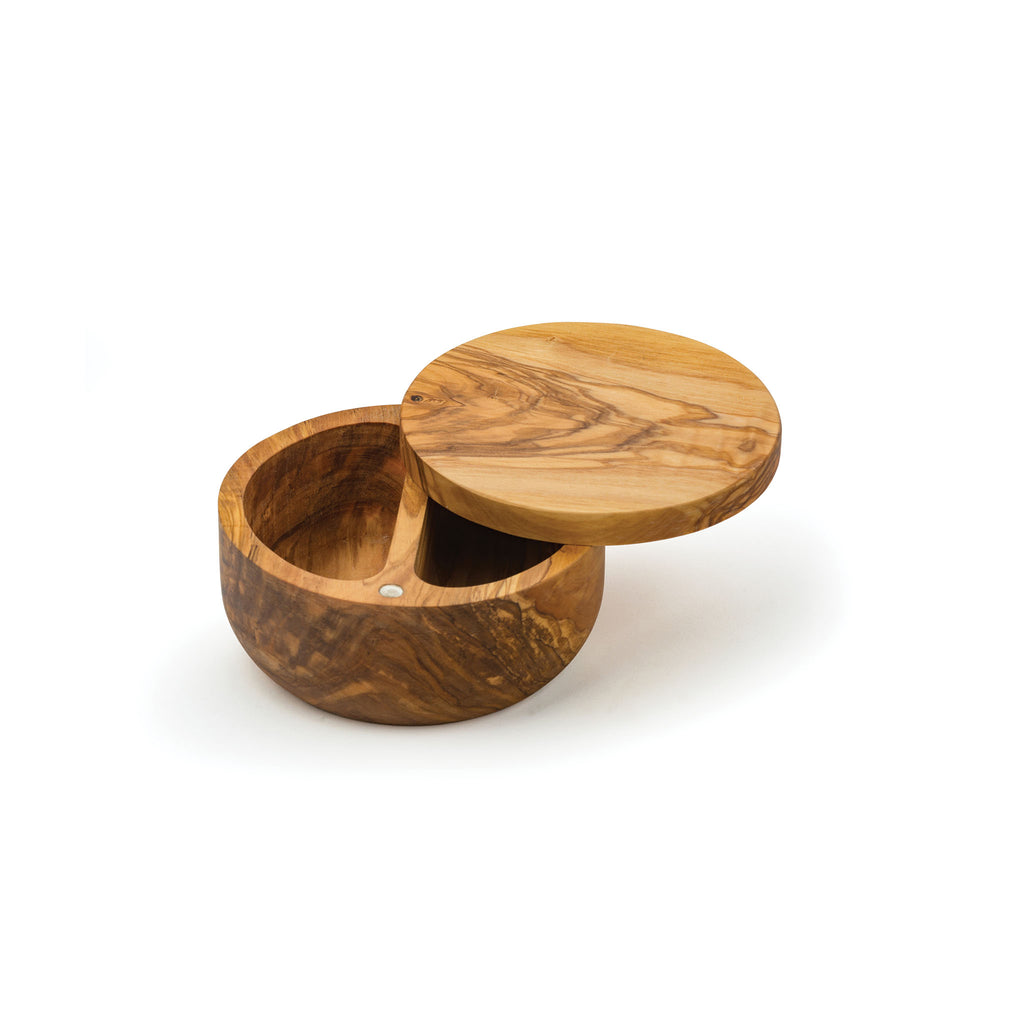 Olive Wood Salt Box