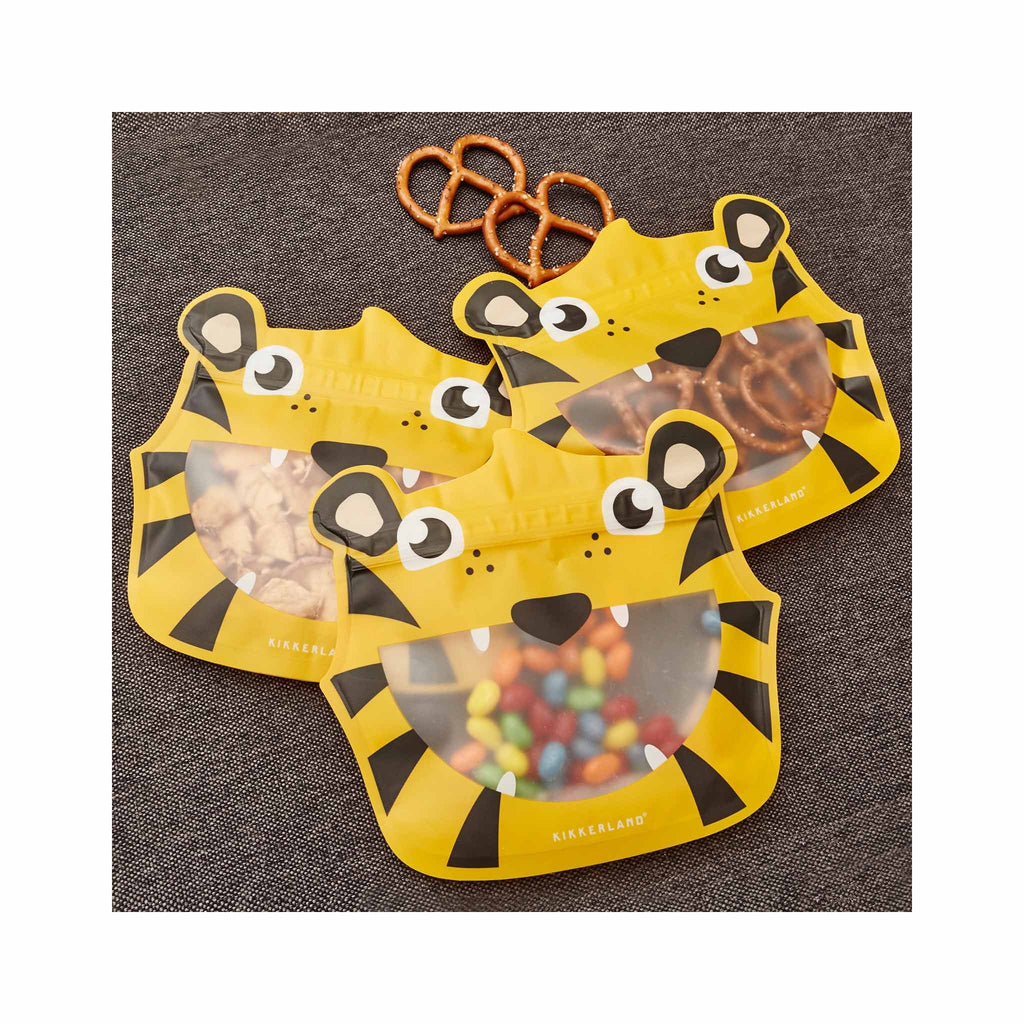 Animal Zipper Bags - Tiger - in use