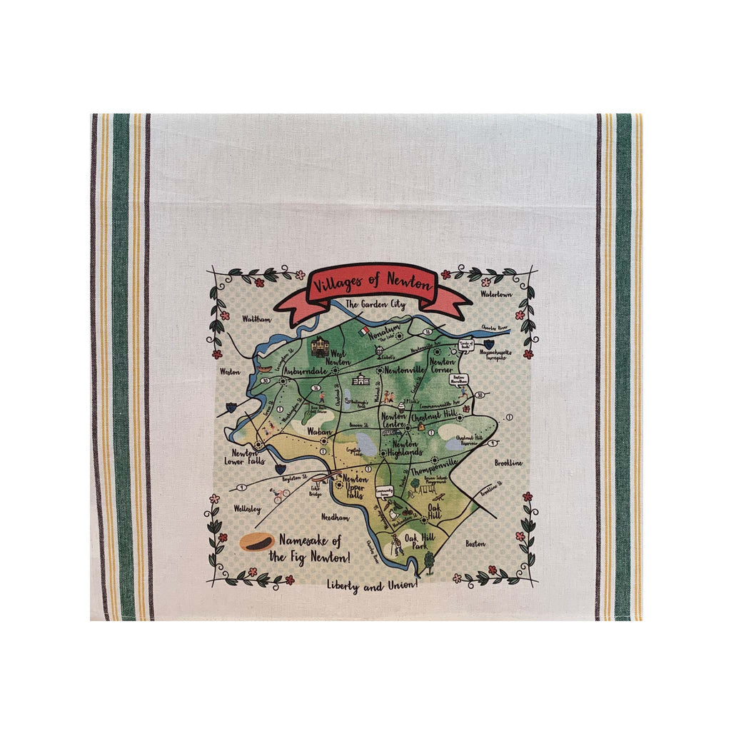 Villages of Newton Tea Towel