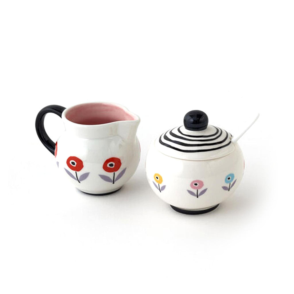 Mod Poppy Cream & Sugar