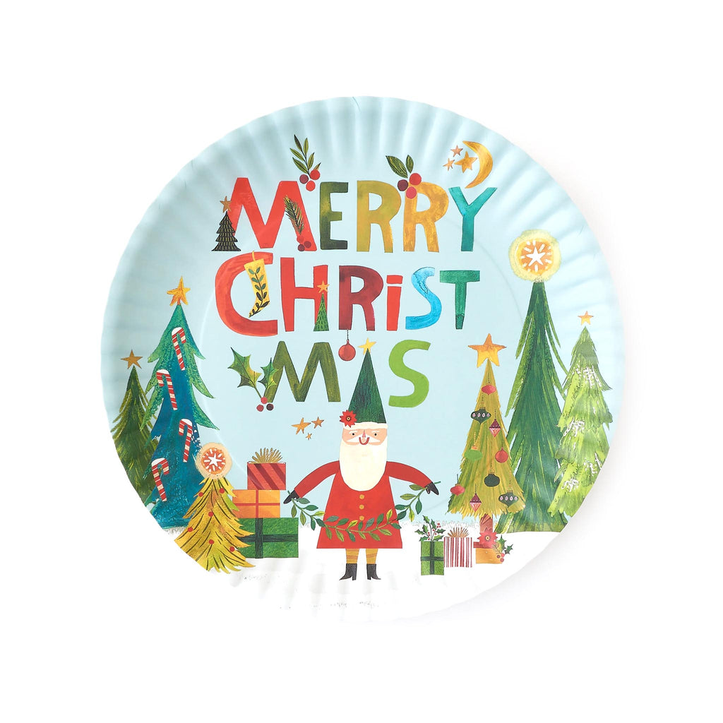 Gnome Scalloped Melamine Serving Platter