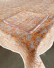Block Print Tablecloth Rashmi Orange - Round