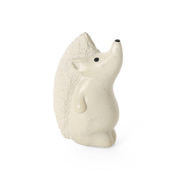 Textured Soapstone Standing Hedgehog Sculpture