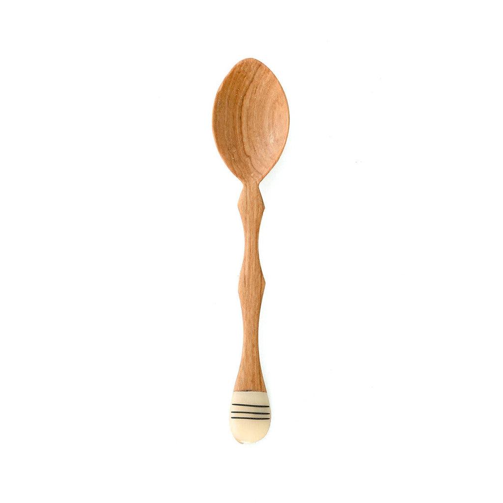 Diamond Coffee Spoon with Assorted Bone Inlay