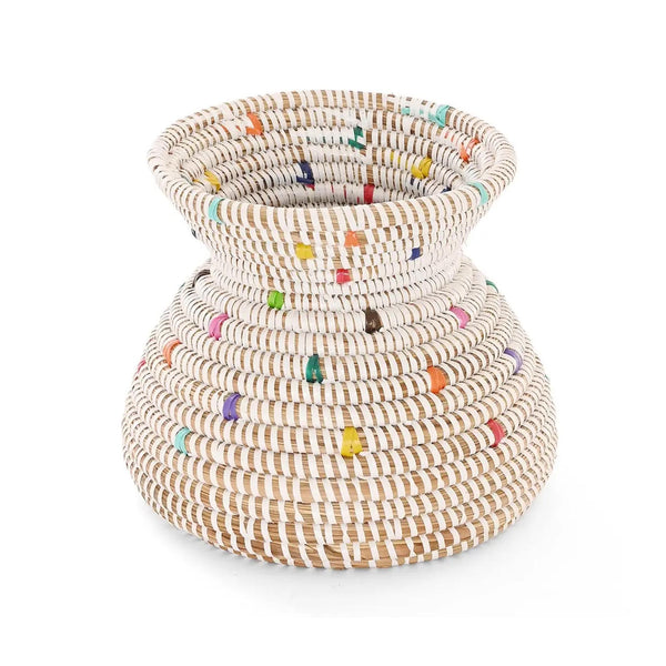 Petite Confetti Basket Vase