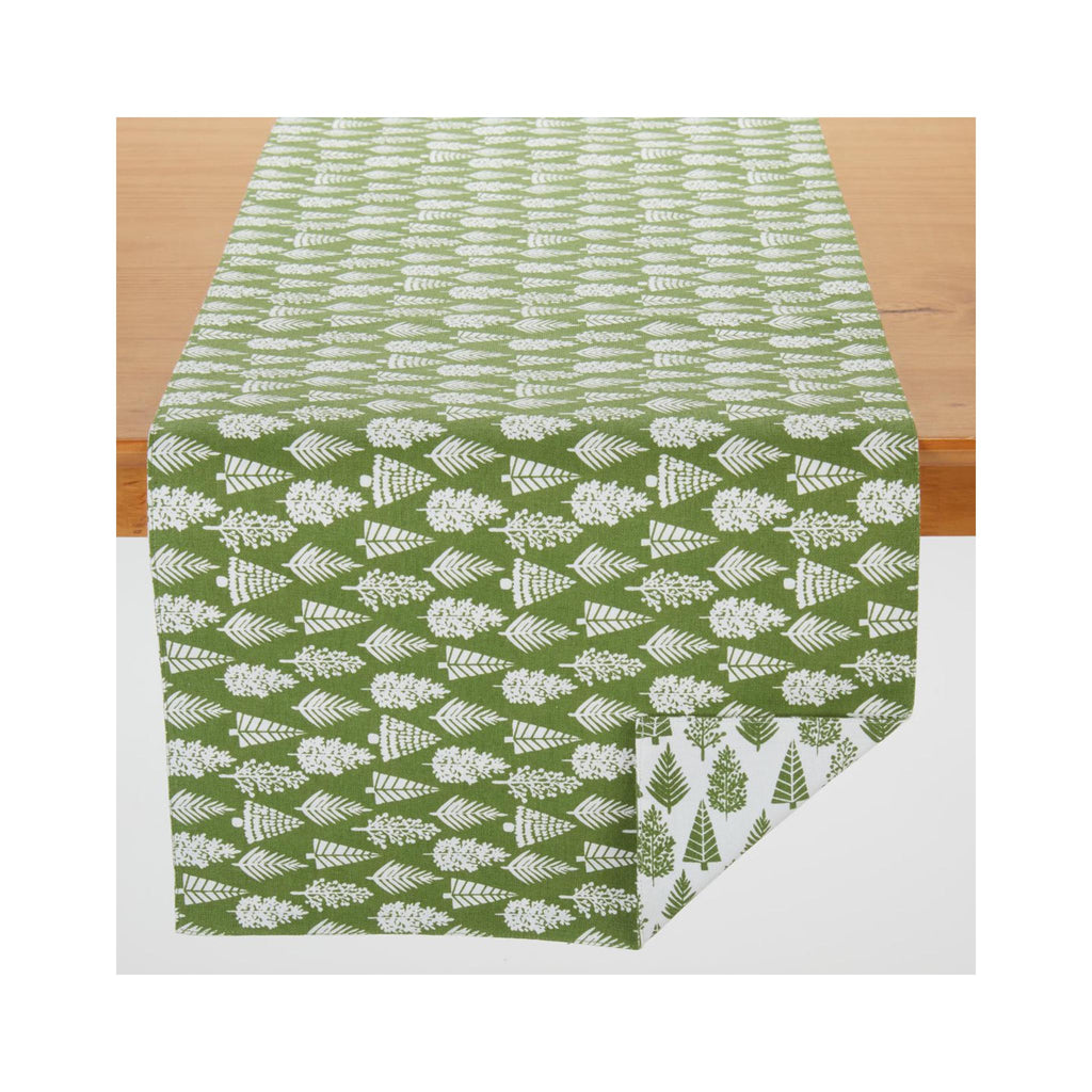 Rows of Trees Table Runner
