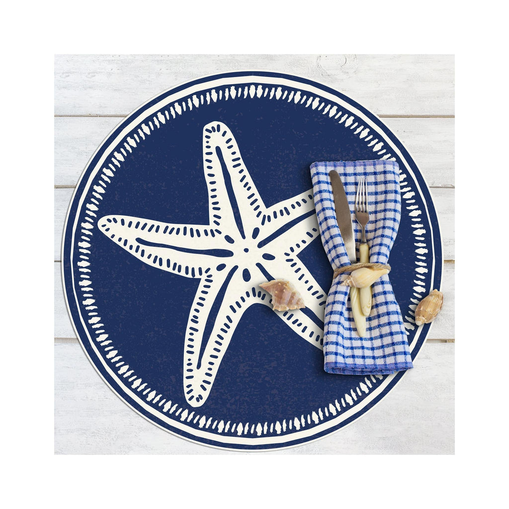 Contemporary Vinyl Placemat - Round - Kira