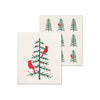 Swedish Dishcloth Sets - Holiday - Cardinals in Tree