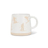 Wide Base Mugs - Winter White - Skiers