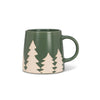 Wide Base Mugs - Holiday - Pine Trees
