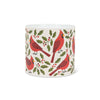 Cardinals & Holly Planter