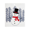 Swedish Dishcloths - Winter Imagery - Snowman with Top Hat