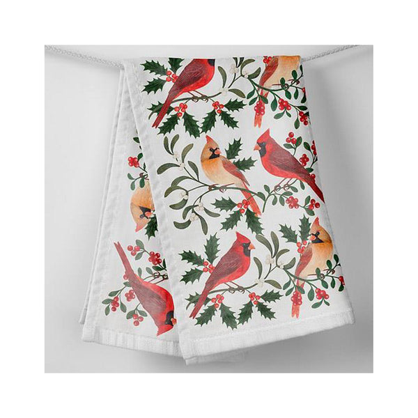 Cardinal Pairs Tea Towel