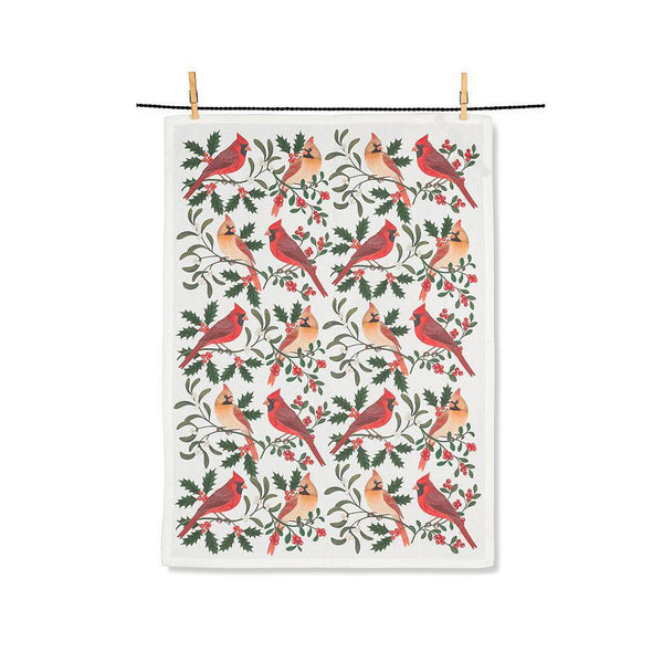 Cardinal Pairs Tea Towel