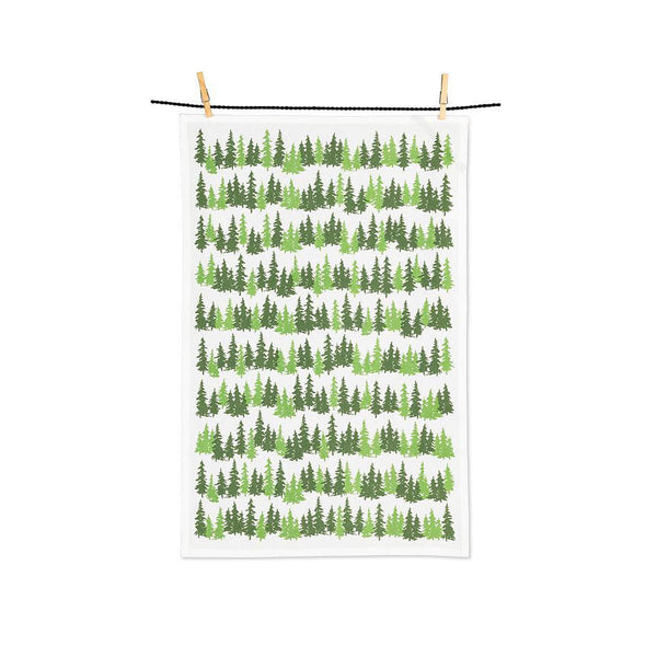 Rows of Trees Tea Towel