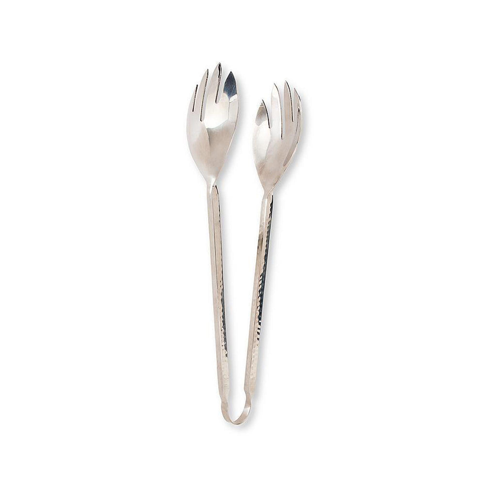 Shiny Hammered Salad Tongs