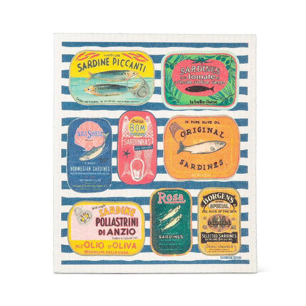 Swedish Dishcloth - Sardine Tins