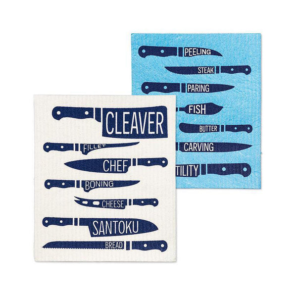 Swedish Dishcloth Set of 2 - Kitchen Knives