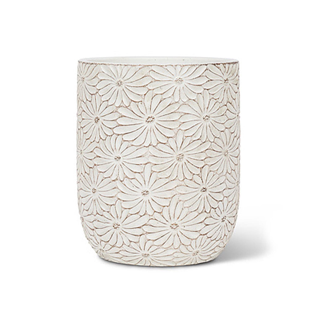 White Daisy Planter