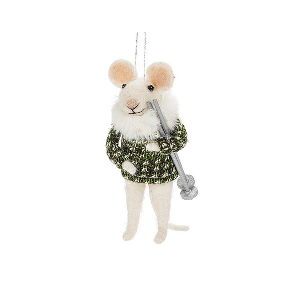 Costumed Mice Ornaments - Skier