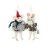 Costumed Mice Ornaments - Festive Bulb, Skier