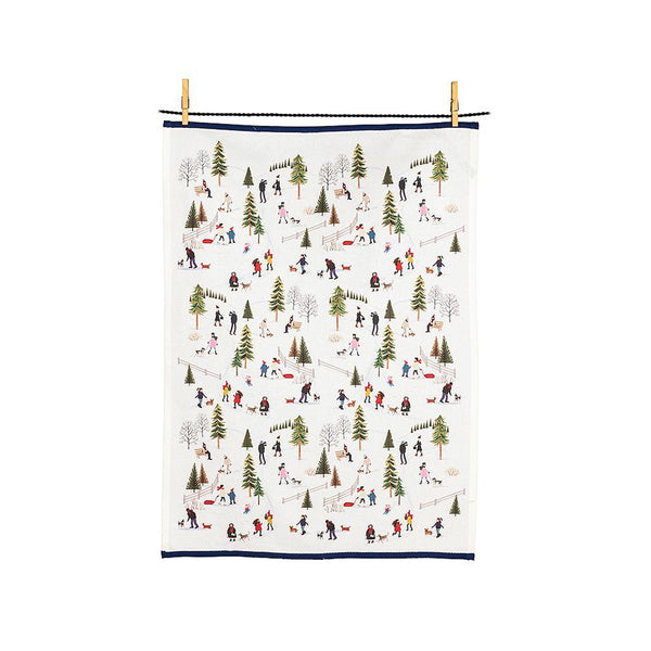 Outdoor Village Tea Towel