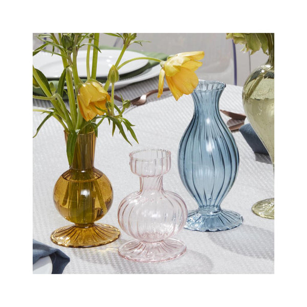 Boutique Glass Bud Vase - Rose - on table