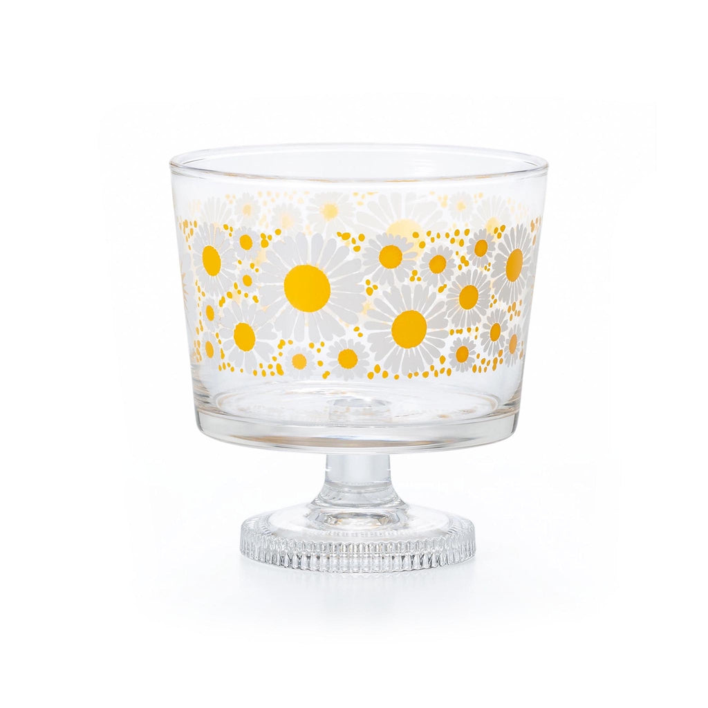 ADERIA Retro Collection Footed Dessert Cup - Daisy Bloom