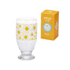 ADERIA Retro Collection Footed Tumbler - Daisy Bloom