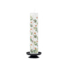 Holly & Ivy Advent Pillar Candle - on metal pillar holder