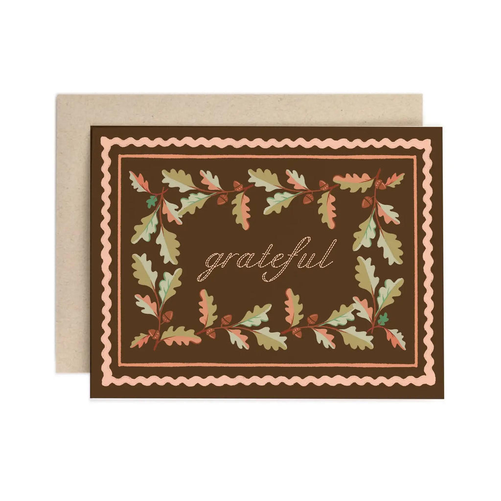 Grateful Oak Frame Card