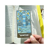 Boston Skyline Stained Glass Bookmark - in use